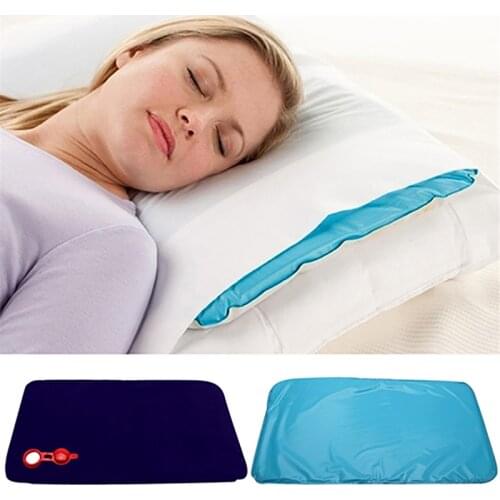 Summer Cold Therapy Insert Sleeping Aid Pad Mat Muscle Relief Cooling Pillow Sleep Pillow Cushion+Pillowcover For Home Beddings