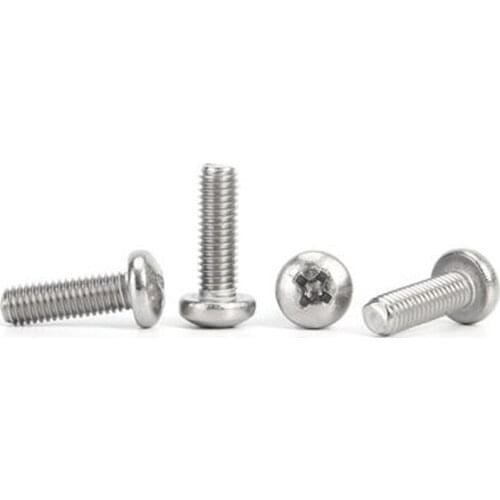M5 Low Phillips Price Round Stainless steel Head Machine Screw 304 Length 6-40mm