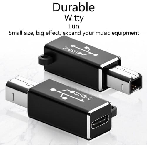 Small KIts USB Type-C to Type-B MIDI Adapter for USB Type B Equipped Scanner Printer Server for Hard Drive Camera Piano