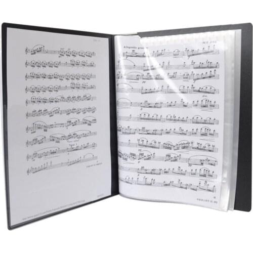Music File Score Book 50 Sheets Insert-type Folder File A4 Folder Music Score Book Folders Document Organizer Storage File