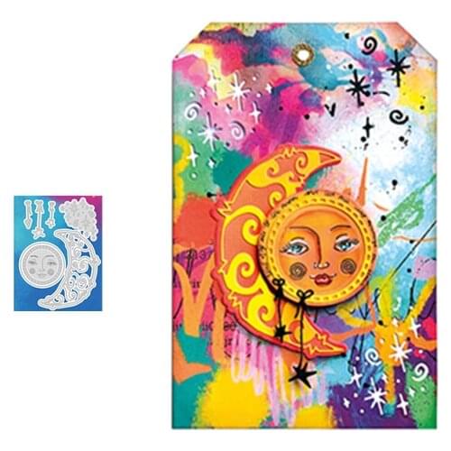 ZY 2021 New Arrival Presell moon Metal Cutting Dies for DIY Scrapbooking/photo album Decorative Embossing DIY Paper Cards