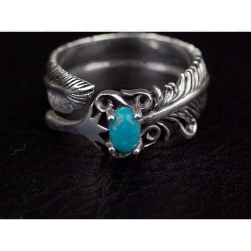 Thailand imports silver ring opening feathers