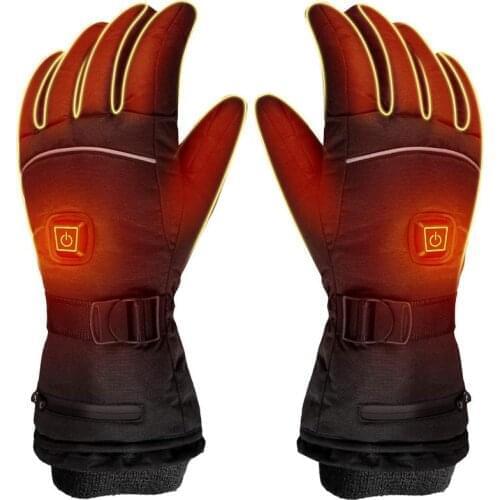 Heated Gloves Motorcycle Smart Control Winter Warmer 5V 4000MAH Touch Screen Battery Powered Thermal Heating Gloves Outdoor New