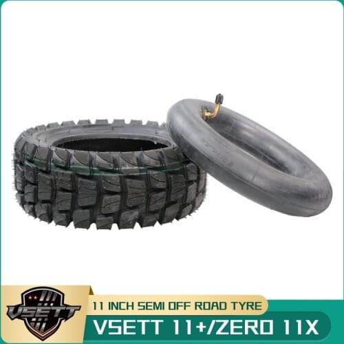 TUOVT 11 Inch Semi Off Road Pneumatic Tire Inflatable Tubeless Tyre for VSETT 11+ ZERO 11X Dualtron Electric Scooter 100/65-6.5