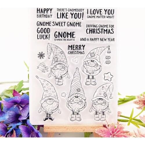 10.5x15cm Hat Santa spirit Transparent Clear Stamps Silicone Seals Roller Stamp DIY scrapbooking photo album/Card Making