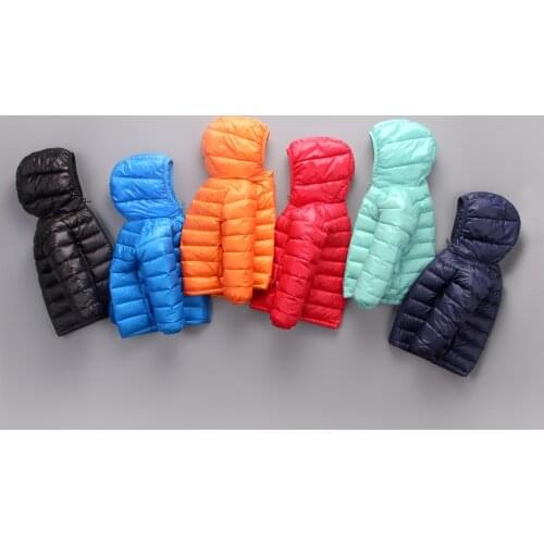 Winter New Childrens Down Jacket Thin Childrens Down Jacket Boys Girls Coat
