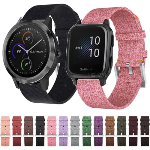 Nylon Loop Strap For Garmin Venu Sq/Sq Forerunner 245 Smart Watch Band Replaceable For Garmin Vivoactive 4 4s 3 Correa