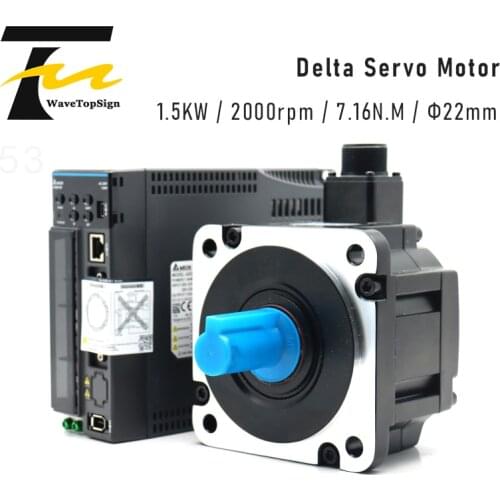 Delta B3M Servo Driver ASD-B3-1521-L Servo Motor ECM-B3M-E21315RS1/SS1 1.5KW 7.16NM 8.17A 2000RPM