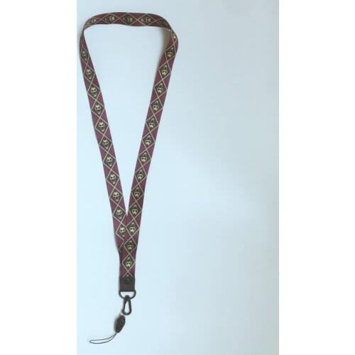JoJos Bizarre Adventure Kira Yoshikage Killer Queen Cosplay Neck Hanging Lanyard Demon Skull Mobile Phone Strap