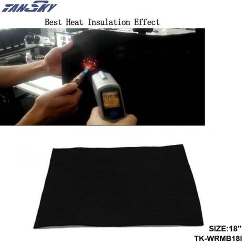 Carbon Fiber Welding Blanket Torch Shield Plumbing Heat Sink Fire 18"x18" x1/4 For FORD MUSTANG GT/SVT V8 AT TK-WRMB18I