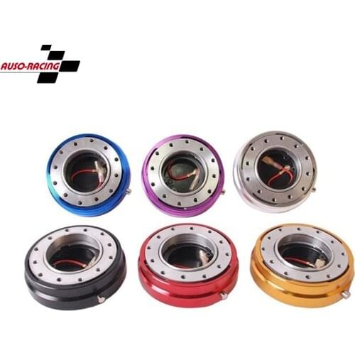 Universal Car Auto Racing Steel Steering Wheel Quick Release Hub Adapter Snap Off Boss Kit