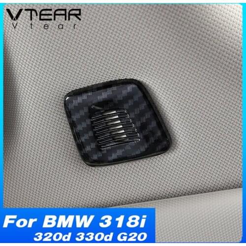 Vtear Speaker Cover Interior Decoration Accessories Microphone Moulding Trim Stickers Parts For BMW 318i 320d 330d G20 2020-2021