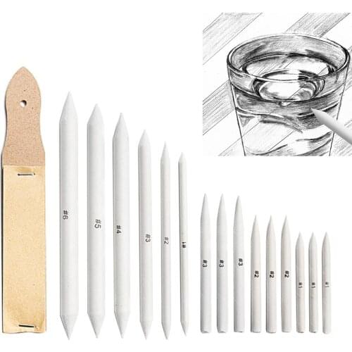 16pcs Paper Eraser Pen Markers for Sketch Drawing Painting Artist Supplies