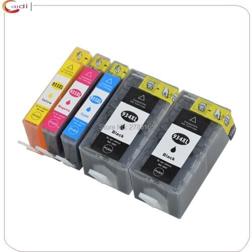 5PCS Compatible ink cartridge for 934 935 hp934 hp935 for hp Officejet pro 6230 6830 6835 6812 6815 6820 printer ink