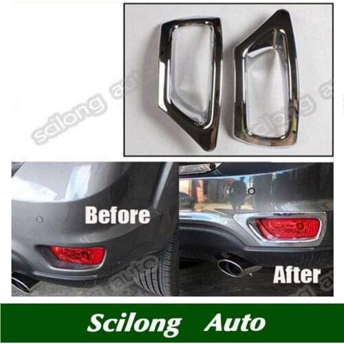 Car styling accessories rear fog light lamp ABS cover protective frame trim fit for 2013-2016 dodge journey fiat freemont