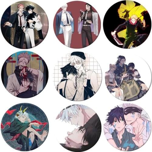 Anime Jujutsu Kaisen Cosplay Badge Brooch Pin Accessories For Clothes Backpack Decoration gift