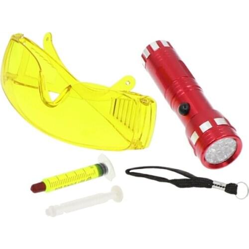 R410 Automobile Fluorescent Leak Detection Tool Auto Air Conditioning Repair Tool R134a Refrigerant A/C Leak Test Detector Kits