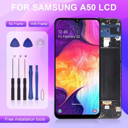 Catteny Promotion For Samsung Galaxy A50 Lcd A505F A505M With Touch Screen Panel Digitizer A505 Display Assembly Free Shipping