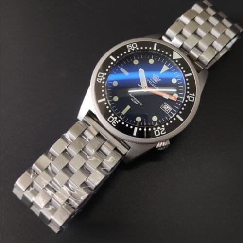 Steeldive Dive Watch SD1979 Stainless Steel Bracelet Super Luminous C3 Black Dial 200M Automatic Mens Dive Watch