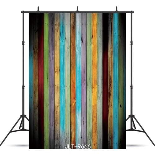 Colored Wooden Board Planks Texture Vinyl Photographic Background Customized For Portrait Backdrops Photo Shoot Booth