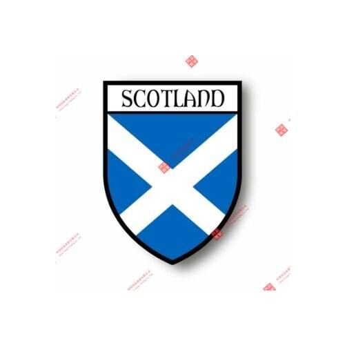 Personality Stickers Decal Souvenir Vinyl Car Shield City Flag World Crest Scotland Car Window Body Decorative Stickers