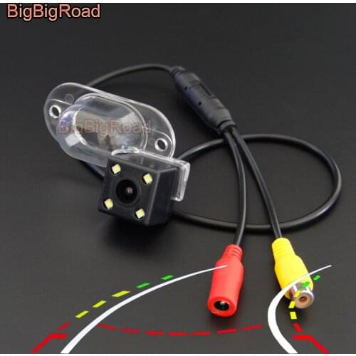 BigBigRoad Car Dynamic Intelligent Trajectory Tracks Rear View Backup Camera For NV200 Vanette X-Trail Classic T30 Night Vision