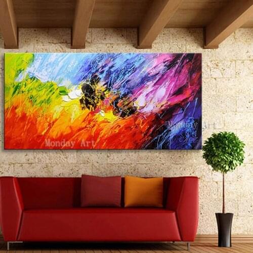 Canvas paintings Hand painted modern abstract oil Painting home decoration Wall art Pictures for living room bedroom best gift