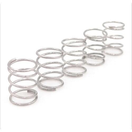 Compression Spring, 10Pcs, Steel Non-corrosive Tension Spring, Wire Dia 1.2mm Outer Dia 18mm Length 10mm-50mm
