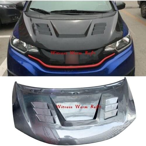 Carbon fiber engine bonnet for Honda GK5 carbon fiber engine cover for GK5 2014 FRP Unpainted engine hood with vents