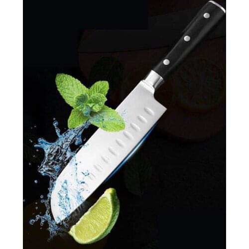 Kitchen Knife 7 Inch Chef Knives Sharp 7CR17MOV Stainless Steel Japanese Santoku Knife Slicing Beef Meat Vegetable Cooking Tool