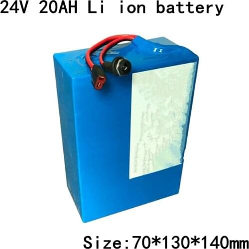 24v 20Ah Lithium Battery Pack Li-ion 20ah BMS 7S for Electric Bike 250w 350w 500w Wheelchair Scooter Equipment +3A Charger