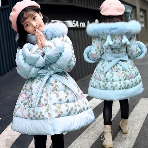 New 2020 Kids Girls Jacket Winter Jacket For Girls Coat Baby Warm Hooded Outerwear Coat Girls Clothing Children Down Parkas