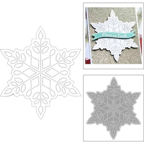 2020 New Christmas Metal Cutting Dies For DIY Craft Embossing Cut Paper Making Snowflake Greeting Card Scrapbooking No Stamp Set