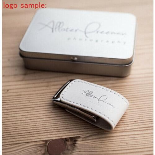 11.11 New Shell Pattern Leather USB 3.0 Personalized Custom Flash Drive Photography Studio Wedding Gift with Packing