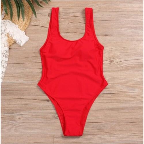 Halter Solid color Sexy Women One Piece Swimsuit Swimwear Female Brazilian Bathing Suits Bodysuit Beach Wear Backless Monokini