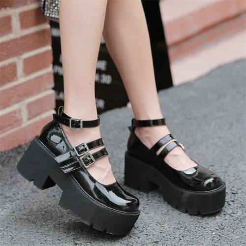 PXELENA Leather Pumps