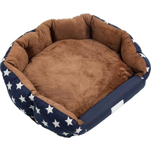 Deluxe Dog Cat Bed Soft Sleeping Pet Warm House Puppy Cat Puppy Lounger Non-Slip Washable Autumn Winter Plush Kennel