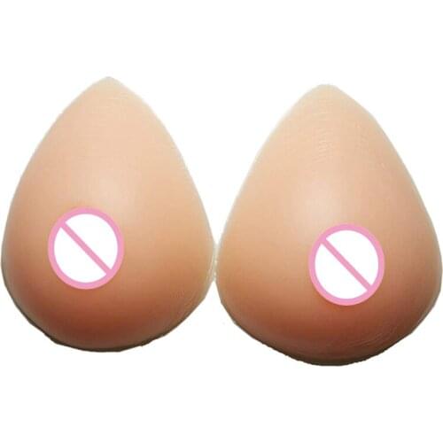 Self-Adhesive Silicone Breasts Forms Triangle Shape Breast for Crossdresser Mastectomy Ajusen