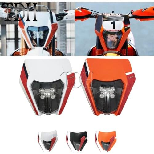 LED Motocross Headlight Enduro Front Running Light for Yamaha XC-W 150 EXC-F 250 XC-F EXC-F 300 350 450 500 TPI Six Days