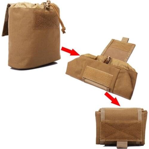 Tactical Hunting Pouch Combat Fold Mag Recovery Pouch Molle System Tactical Molle Dump Magazine Pouch