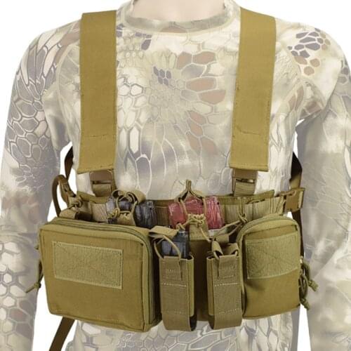 Outdoor Military Equipment Tactical Vest Airsoft Paintball Carrier Strike Chest Pack Pouch Light Weight Heavy Duty Vest X126A