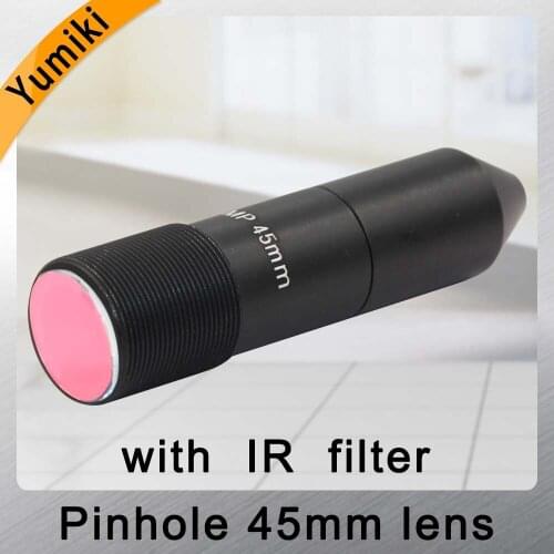 Yumiki HD 2.0Megapixel 45mm pinhole Lens, CCTV Camera Lens,M12 mount,Image Format 1", F1.6, Fixed Iris with IR filter