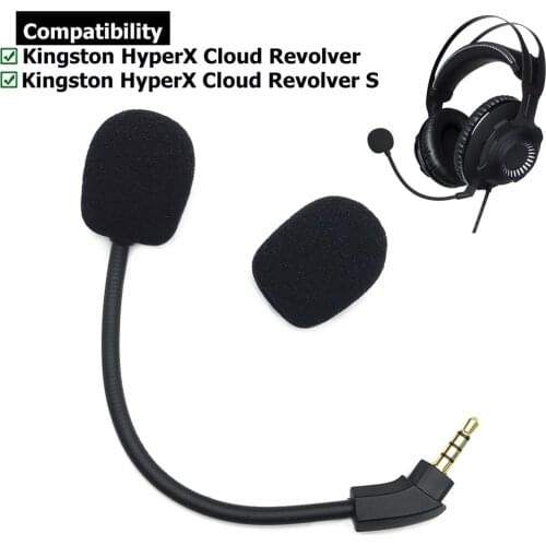 Replacement Aux Game Microphone Gooseneck Mic Booms For Kingston HyperX Cloud Revolver Revolver S Gaming Headsets Headphones