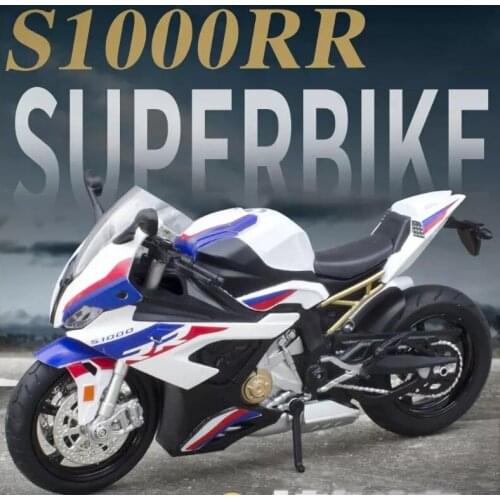 1: 12 alloy Warhawk motorcycle linkage lighting sound effect sliding toy childrens birthday new year Christmas gift