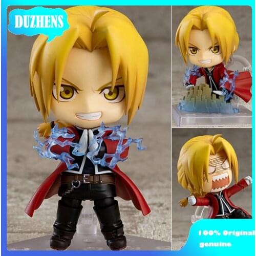 100% Original: Fullmetal Alchemist Edward Elric Q version figma PVC Action Figure Anime Figure Model Toys Figure Doll Gift