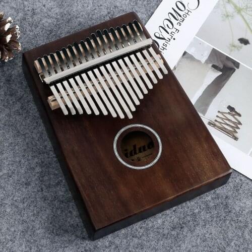 17 Keys Kalimba Thumb Piano High Quality Wood Mahogany Body Musical Instruments With Learning Book Tuning Hammer Kalimba Piano