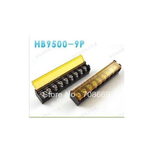 20PCS Terminal Block Connector Cover 9.5mm HB9500-9 Pins