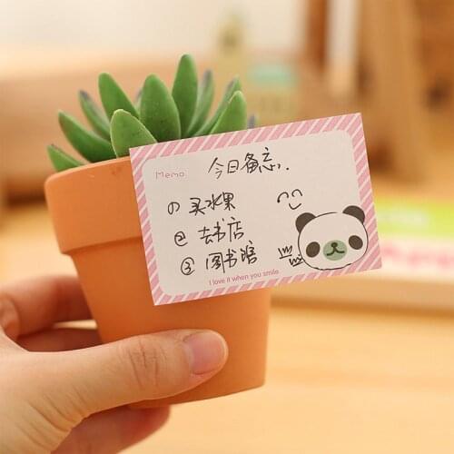 20 Pcs Korean Stationery Cute Notes Cartoon Creative Sticky Note Planner Stickers Sticky Notes