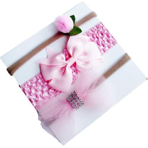 3pcs/set flowers Bowknot Hairpins children stars Cartoon hair clips kids girls handmade Barrettes Accessories headwear