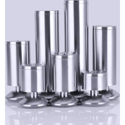 4Pcs Adjustable Stainless Steel Sofa Legs Replacement Furniture Feets Replacace Chair Table Desk Cabinet Leg , 6/8/10/12/15/18cm